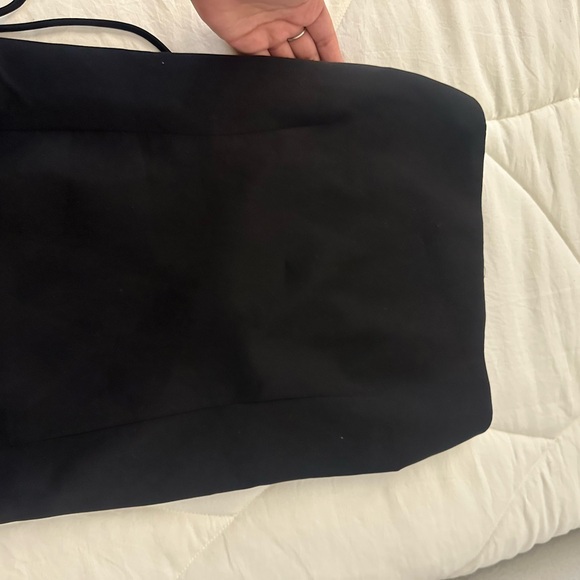 MESHKI ~ Astrid Strapless Back Tie Top - Black - Picture 3 of 8